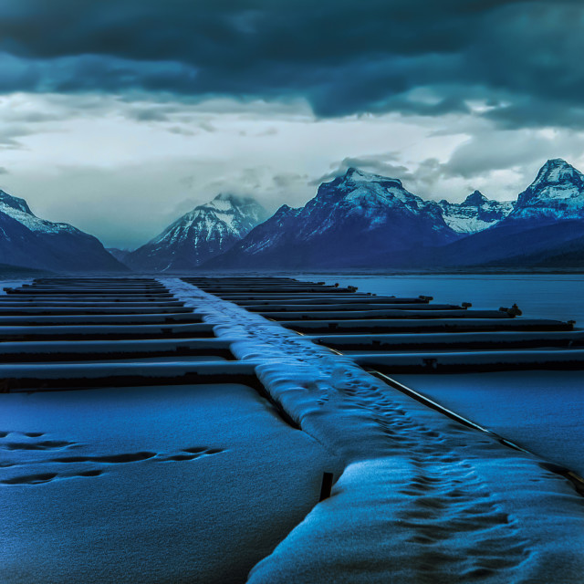 "A Grand Glacier" by Chuck Taylor - £63.00 "A Grand Glacier" stock image