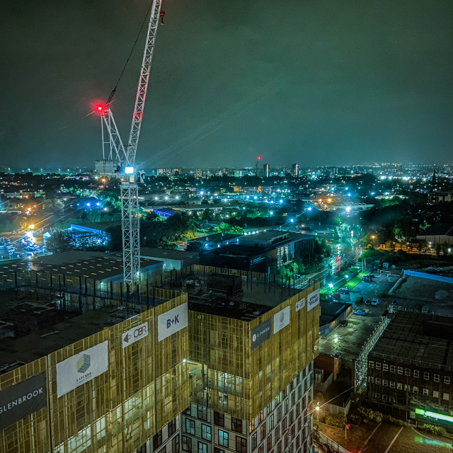 "Night time in the city" stock image