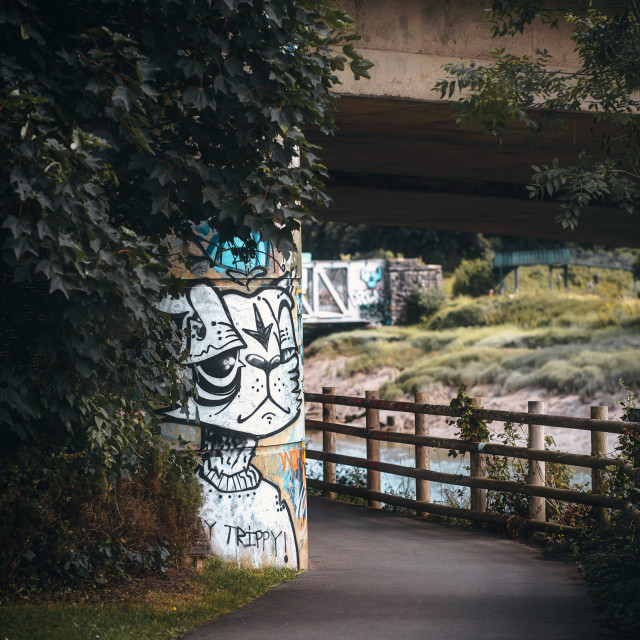 "Trippy Graffiti" by Pete Griffiths - £10.00 "Trippy Graffiti" stock image