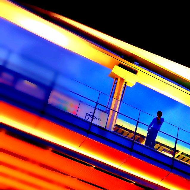 "Tokyo Station Walkway" by Blue Magister - £30.00 "Tokyo Station Walkway" stock image