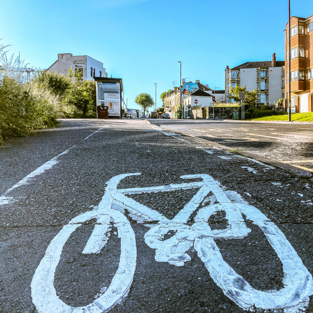 "Cycle lane" stock image