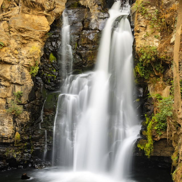 "Waterfall "Refugio Del Salto"" by Expvisual Filmmaking and Photography SAS de CV - $3.76 "Waterfall "Refugio Del Salto"" stock image