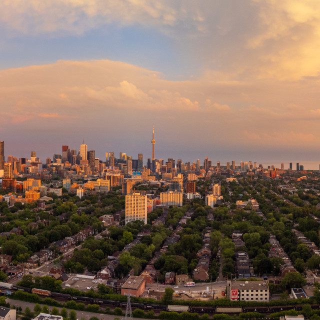 "180 Pano of Toronto from Casa Loma" stock image