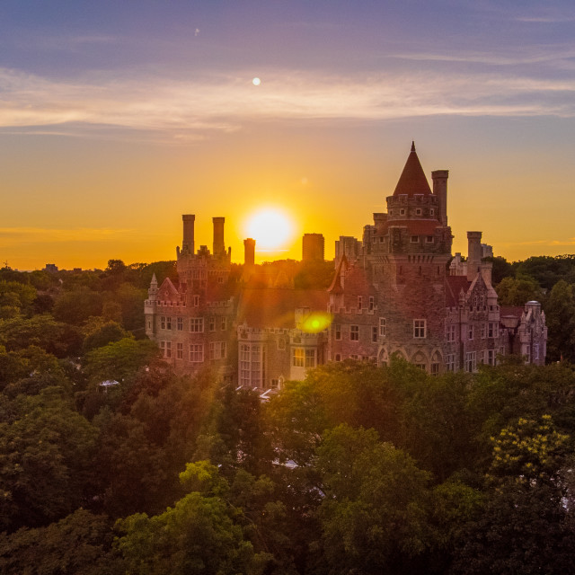 "Casa Loma Sunset" stock image