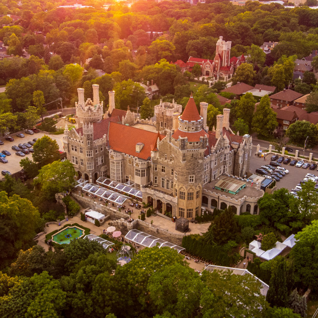 "Drone Shot of Casa Loma" stock image