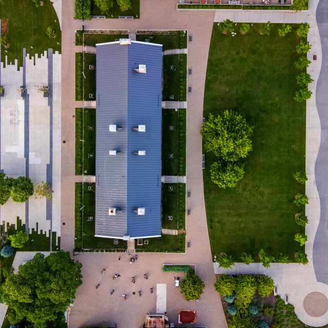 "Birds Eye View of Stanley Barracks" stock image