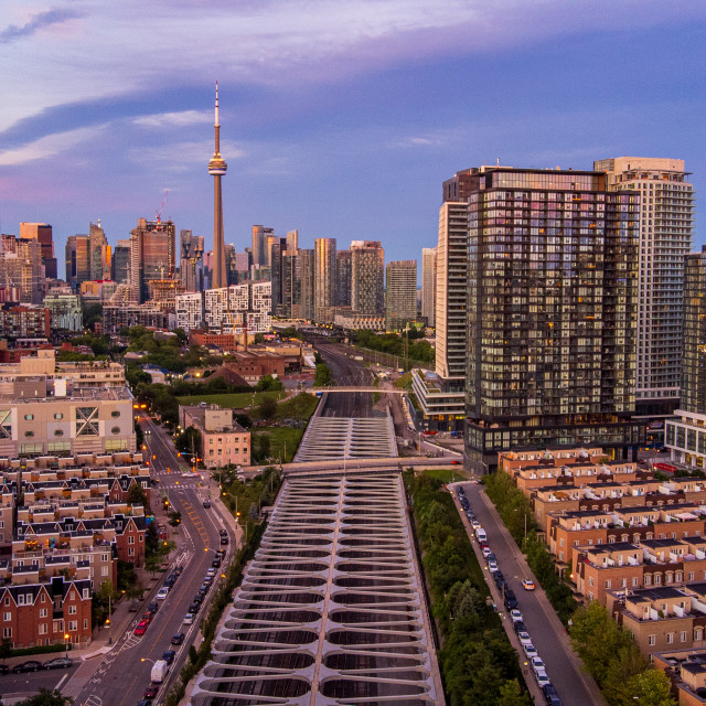 "Toronto Summer Evening" stock image