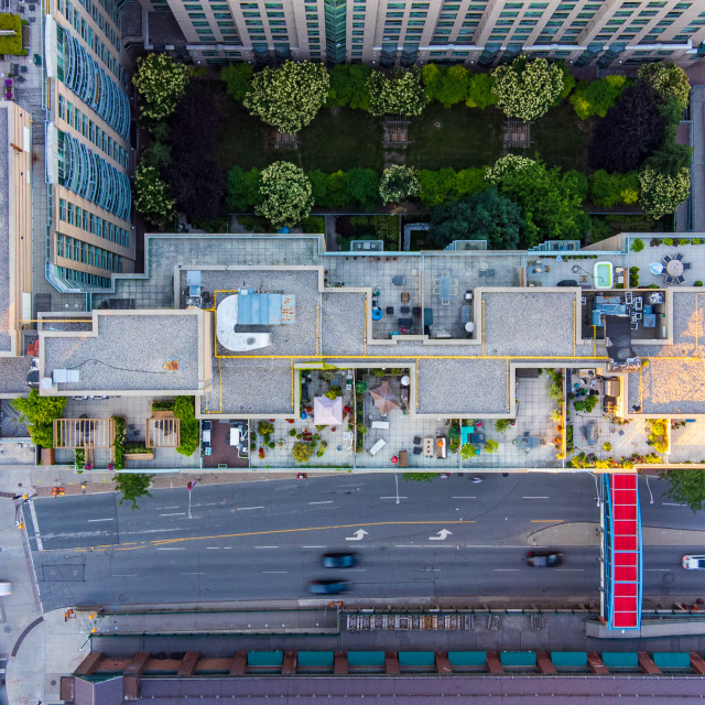 "Rooftop Views" stock image