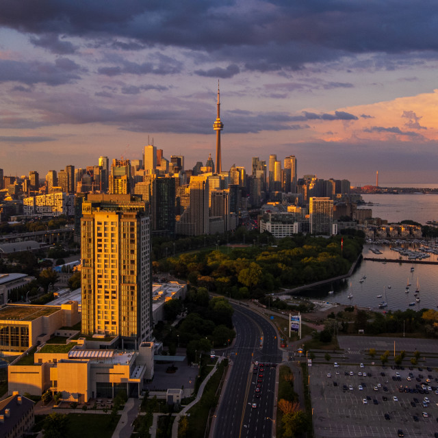 "Dramatic Toronto Sky" stock image