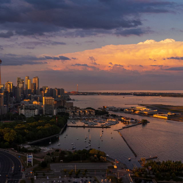 "Dramatic Toronto Sky Waterfront" stock image