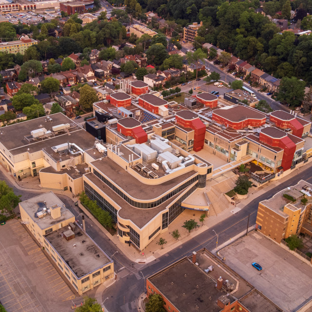 "George Brown Casa Loma Campus Evening" stock image