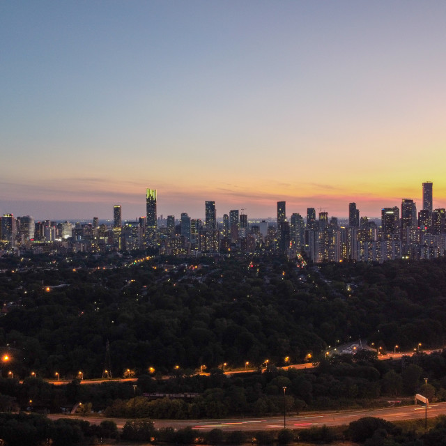 "Toronto Sundown" stock image