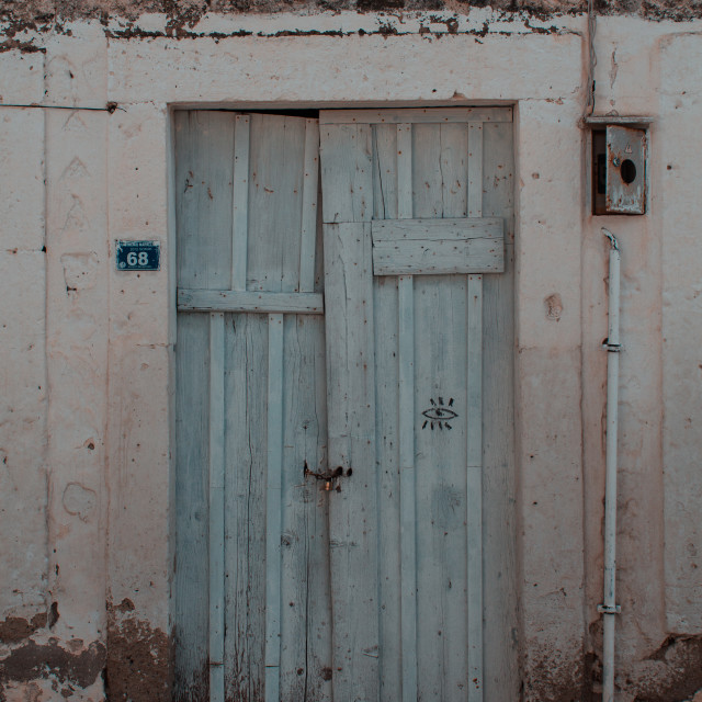 old-wooden-door-in-town---License,-download-or-print-for-£-...