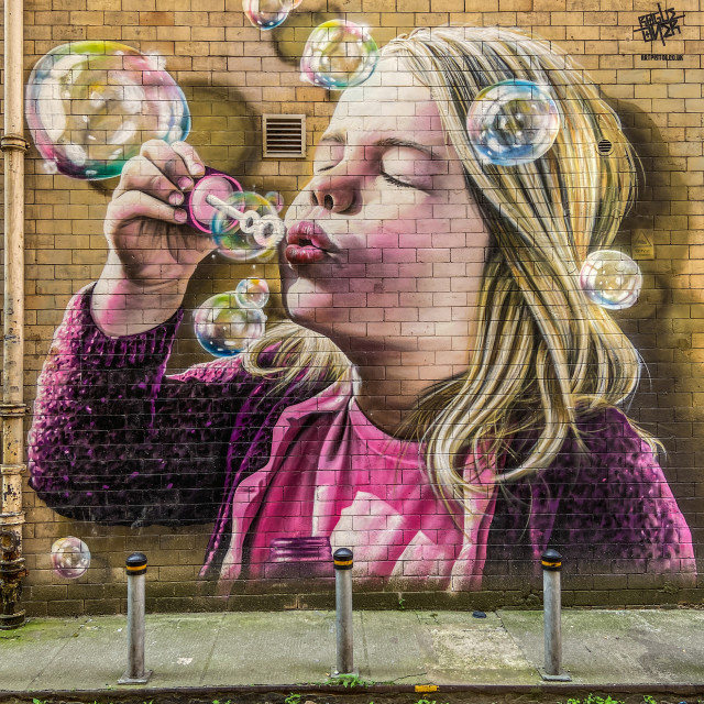 "Forever blowing bubbles" stock image