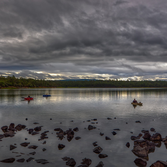 "Fishing from Kayaks" by Chuck Taylor - £33.00 "Fishing from Kayaks" stock image