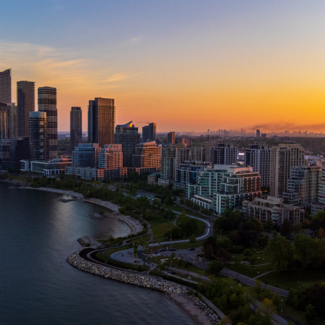 "Humber Bay Shores Golden" stock image