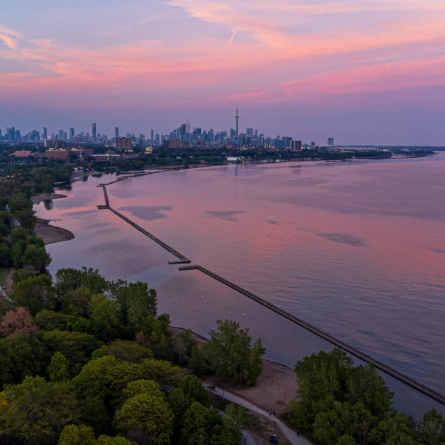 "Drone View of Humber Bay" stock image