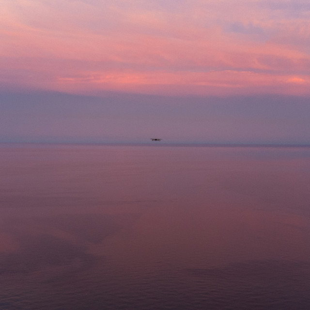 "Mavic Pro Drone View Lake Ontario" stock image