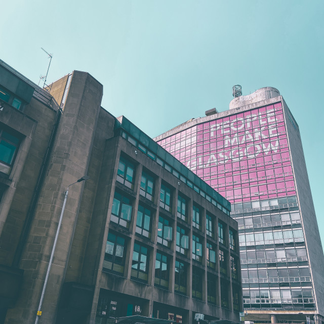 "People make Glasgow" stock image