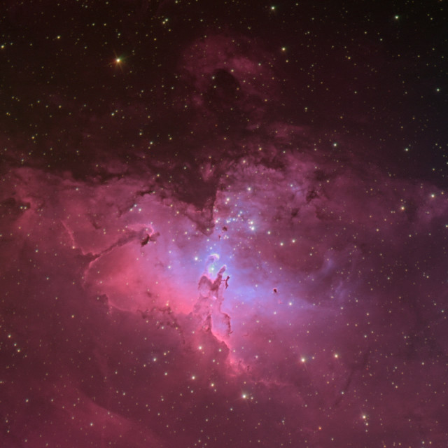 "M16 and The Pillars of Creation" stock image