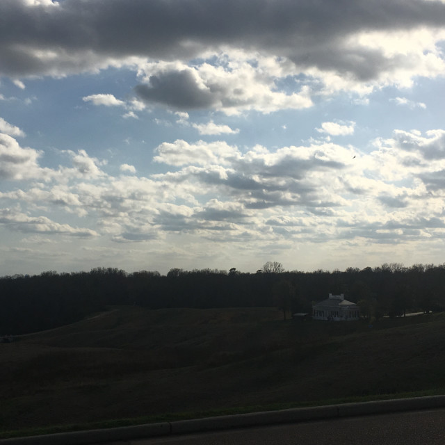 "Looking East from National Civil War Memorial" stock image