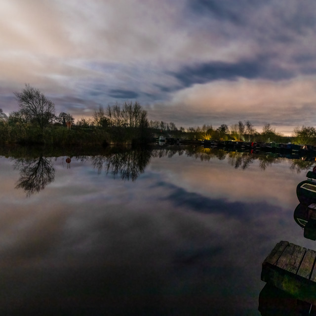 "Marina At Night" by Neal Smith Photography - £10.00 "Marina At Night" stock image