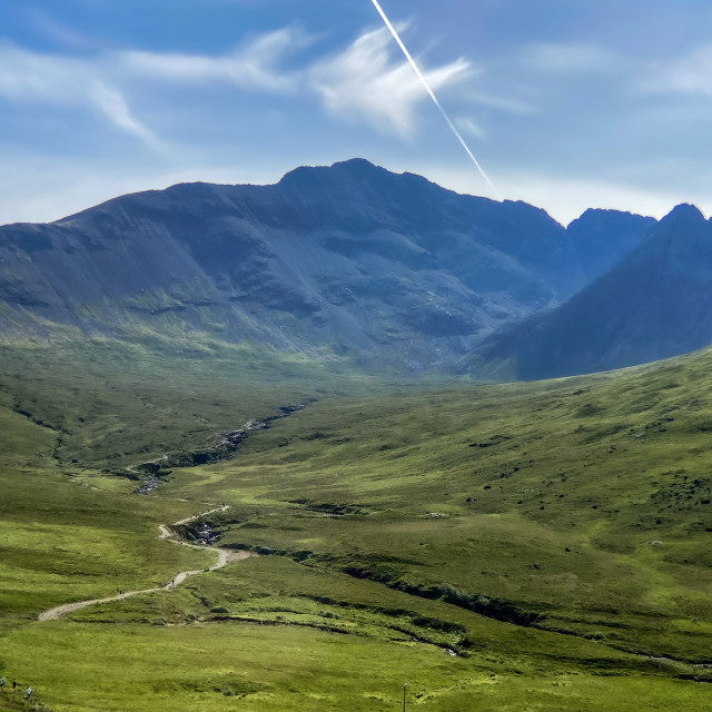 "Looking for Fairy Pools" stock image