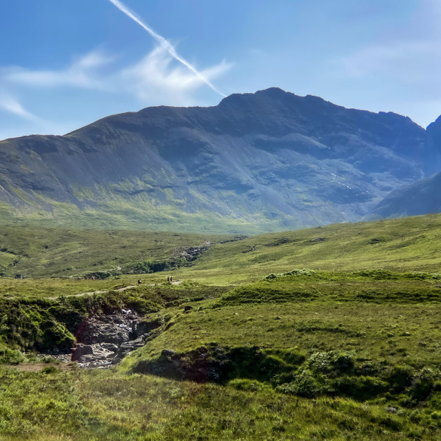 "Looking for Fairy Pools" stock image