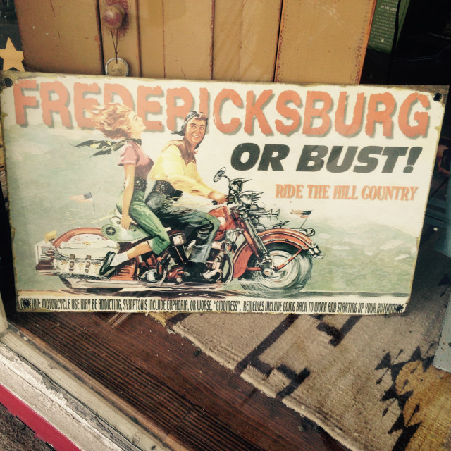 "Fredericksburg or BUST" stock image