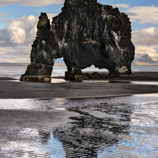 "Hvitserkur Arch" stock image