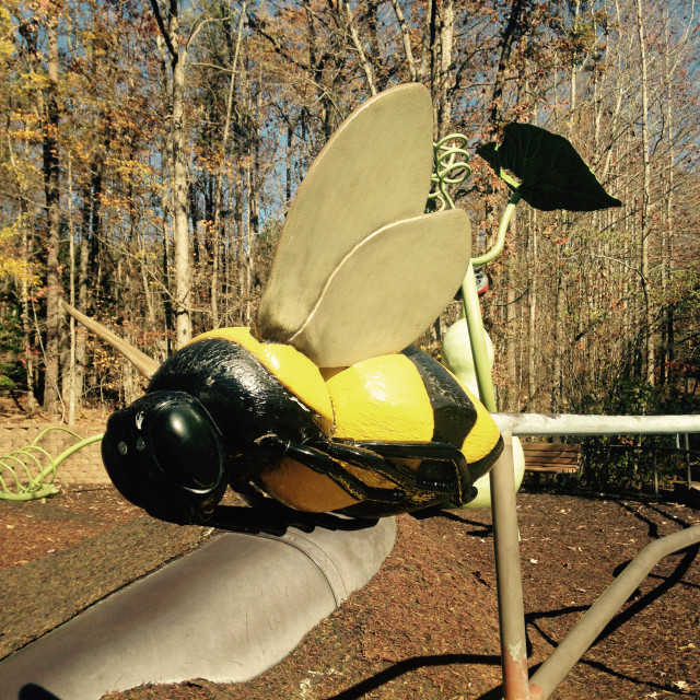 "Bee Sculpture close up" stock image