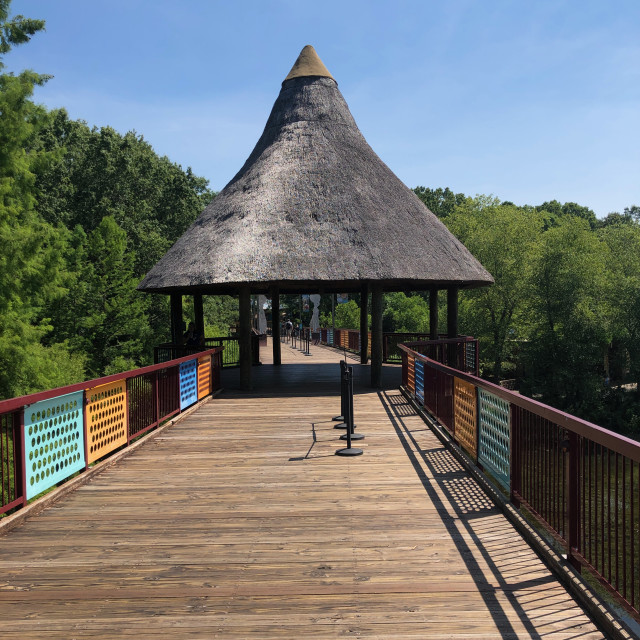 "African Pavilion on the bridge" by Aaron M Thompson PHOTO - $22.81 "African Pavilion on the bridge" stock image