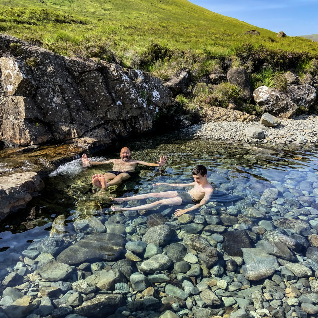 "Fairy pools on the Isle of Skye" stock image