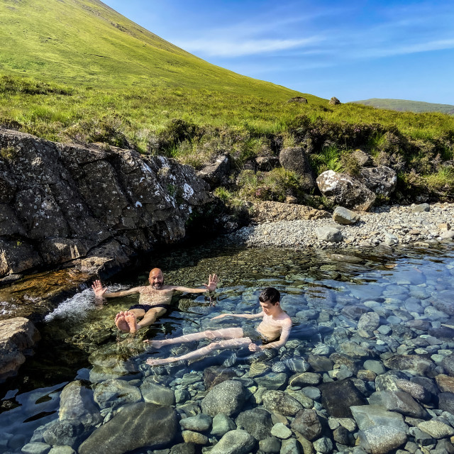 "Fairy pools on the Isle of Skye" stock image