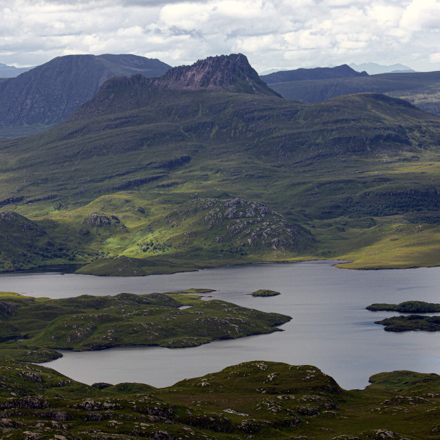 "Stac Pollaidh, Viewed from Suilven, Scottish Highlands" by John McGowan - £10.00 "Stac Pollaidh, Viewed from Suilven, Scottish Highlands" stock image