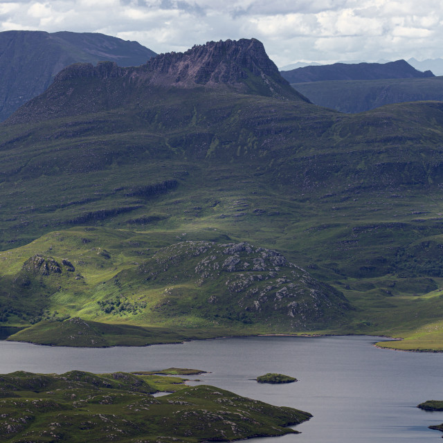 "Stac Pollaidh, Viewed from Suilven, Scottish Highlands" by John McGowan - £10.00 "Stac Pollaidh, Viewed from Suilven, Scottish Highlands" stock image