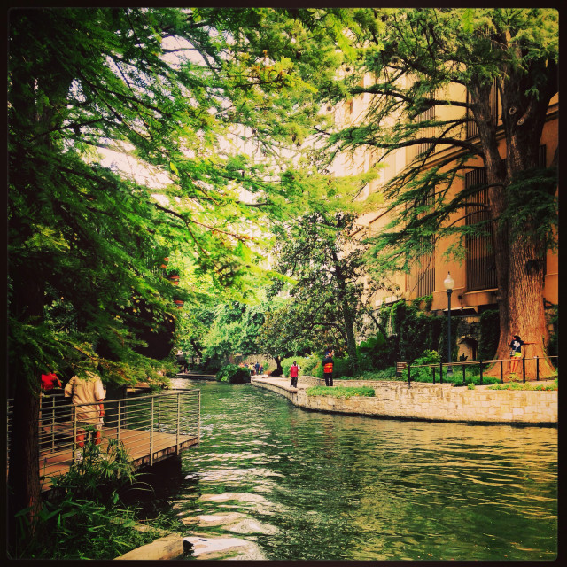 "River Walk- Downtown San Antonio, TX" stock image