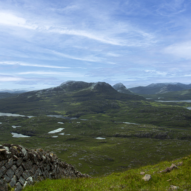 "Cul Mor and the Coigach Range, Viewed from Suilven" by John McGowan - £10.00 "Cul Mor and the Coigach Range, Viewed from Suilven" stock image