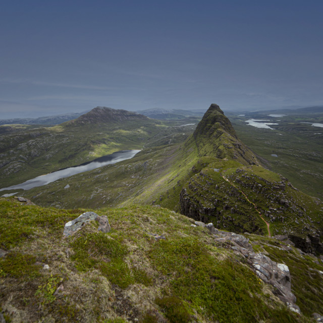 "Suilven and Canisp, Viewed from the Dome" by John McGowan - £10.00 "Suilven and Canisp, Viewed from the Dome" stock image