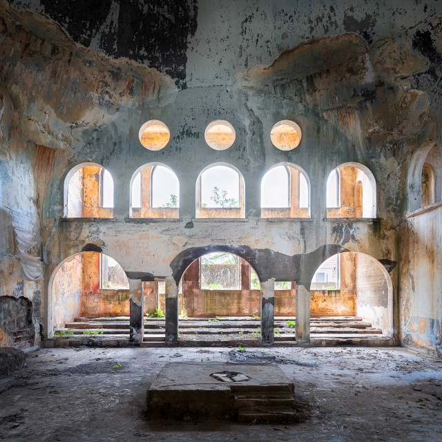 "Abandoned Bhamdoun Synagoge in Lebanon" by Roman Robroek - $30.80 "Abandoned Bhamdoun Synagoge in Lebanon" stock image