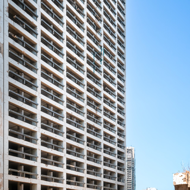 "Exterior of Holiday Inn Hotel in Beirut" by Roman Robroek - $30.80 "Exterior of Holiday Inn Hotel in Beirut" stock image
