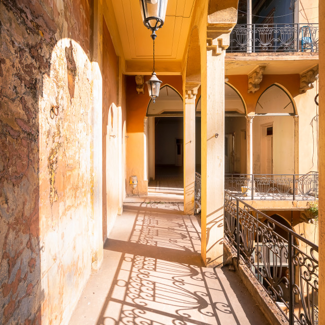"Hallway of Tabbal Building in Beirut Lebanon" by Roman Robroek - $30.80 "Hallway of Tabbal Building in Beirut Lebanon" stock image