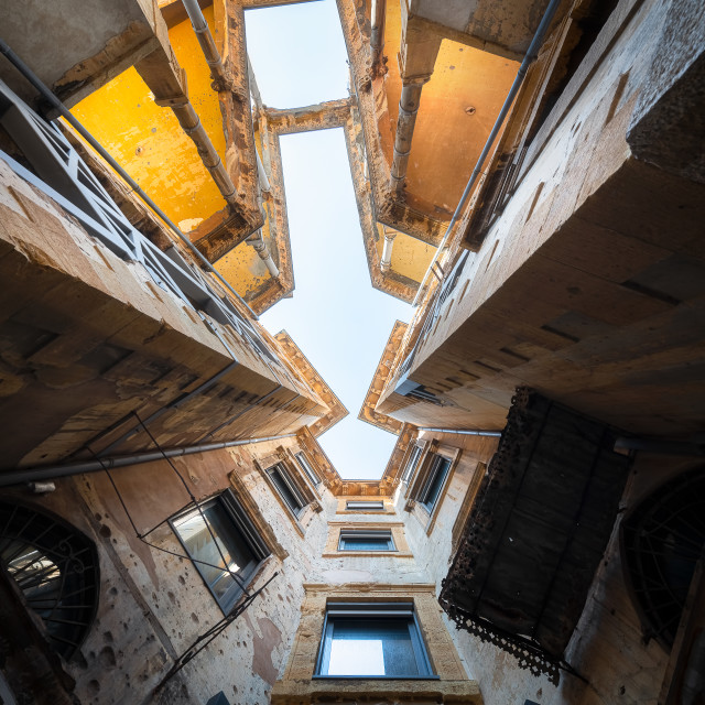 "Exterior Upside Down Beit Beirut in Lebanon" by Roman Robroek - $30.80 "Exterior Upside Down Beit Beirut in Lebanon" stock image