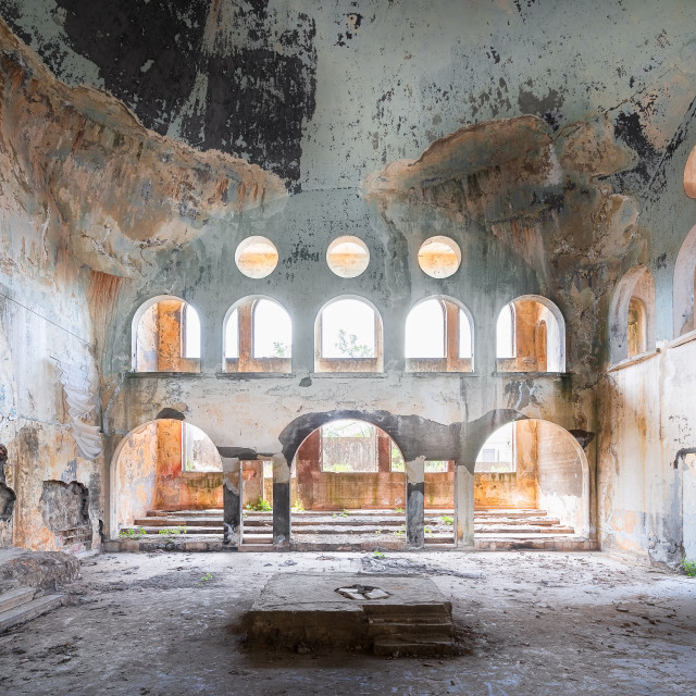 "Abandoned Bhamdoun Synagoge in Lebanon" by Roman Robroek - $30.80 "Abandoned Bhamdoun Synagoge in Lebanon" stock image