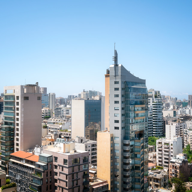 "City View of Beirut Lebanon" by Roman Robroek - $30.80 "City View of Beirut Lebanon" stock image