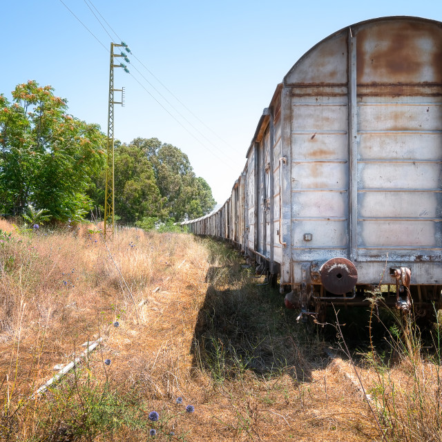 "Abandoned Train at Former Train Station Lebanon" by Roman Robroek - $30.80 "Abandoned Train at Former Train Station Lebanon" stock image