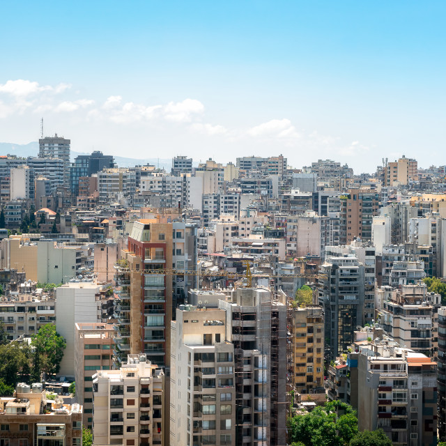 "City View of Beirut Lebanon" by Roman Robroek - $30.80 "City View of Beirut Lebanon" stock image