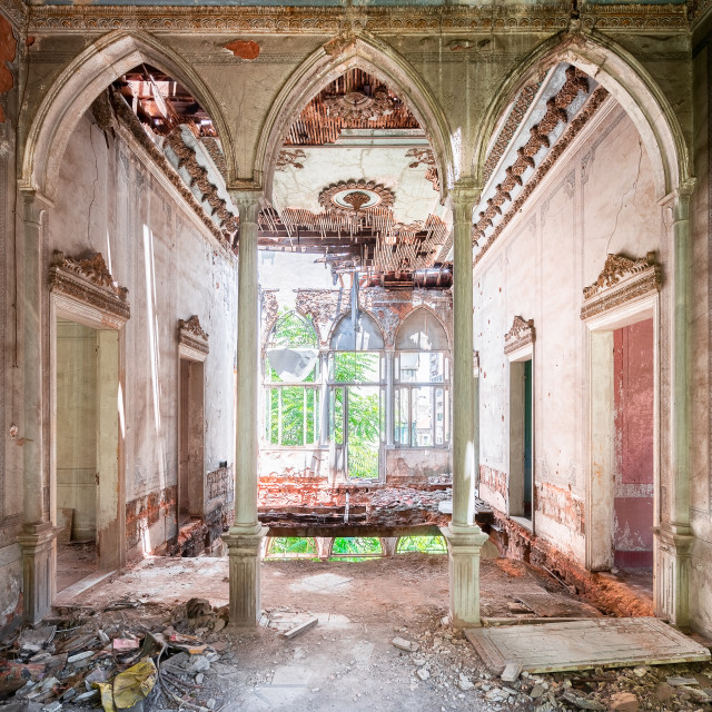 "Abandoned Palace in Beirut Lebanon" by Roman Robroek - $30.80 "Abandoned Palace in Beirut Lebanon" stock image