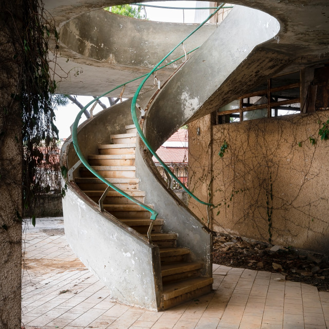 "Staircase of Youssef Baidas Villa in Lebanon" by Roman Robroek - $30.80 "Staircase of Youssef Baidas Villa in Lebanon" stock image