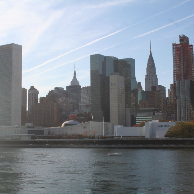 "United National Building- Midtown Manhattan, NYC" stock image